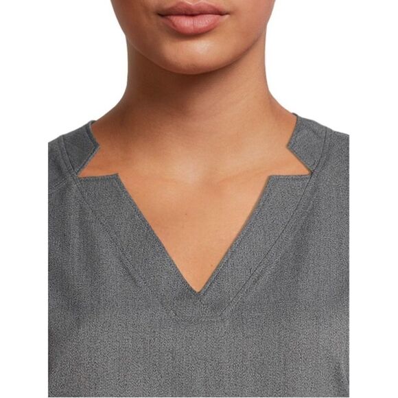 Women’s Scrub Woven Twill V-Neck Top Anti-Bacterial Technology Size L - Picture 5 of 5